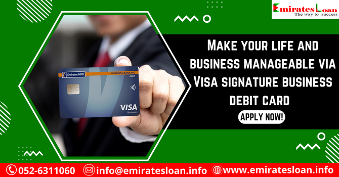 Visa signature business debit card  